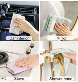 10pcs Microfiber Glass Cleaning Cloth towels