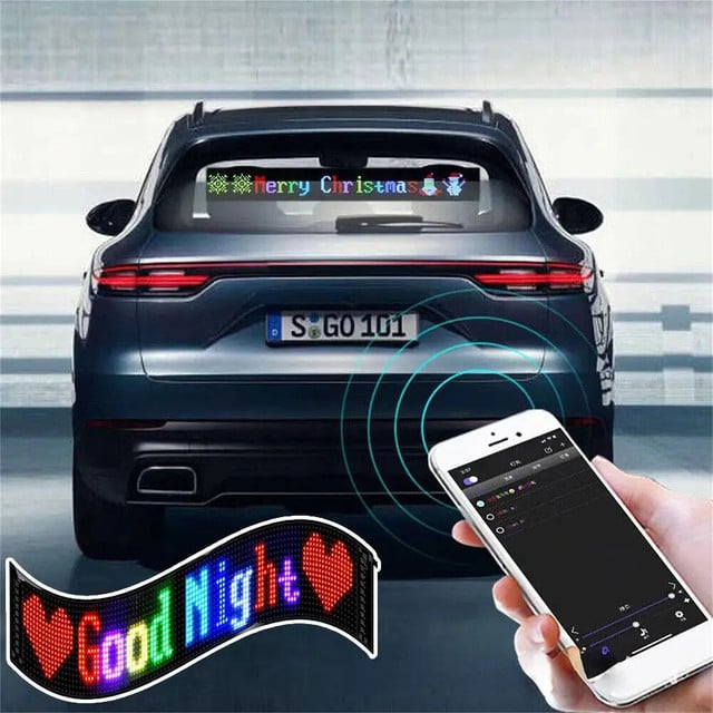 (2024 Per Promotion🔥- SAVE 50% OFF) Custom Bluetooth LED Car Sign