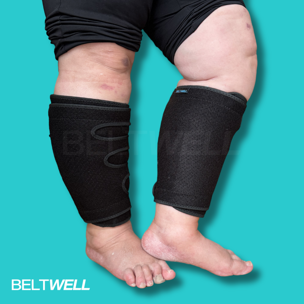 Adjustable Lymphedema Compression Calf Wraps For Big Calves (2 wraps)