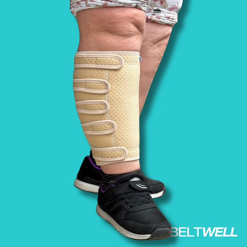 Adjustable Lymphedema Compression Calf Wraps For Big Calves (2 wraps)