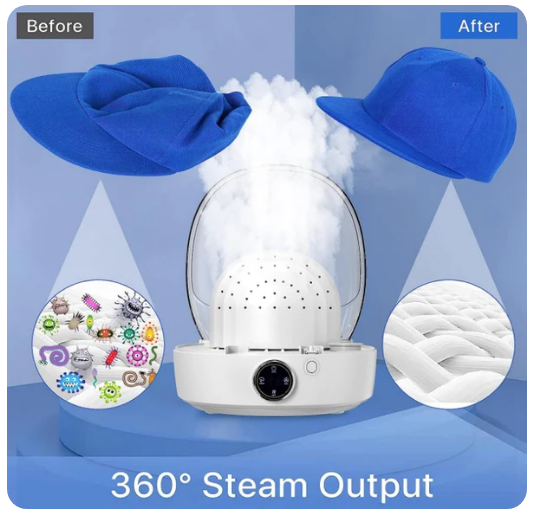 Automatic Cap Cleaner with steam and Dry