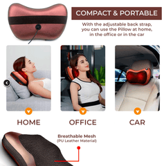 BACK & NECK MASSAGER PILLOW