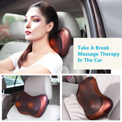 BACK & NECK MASSAGER PILLOW