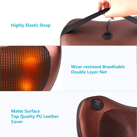 BACK & NECK MASSAGER PILLOW