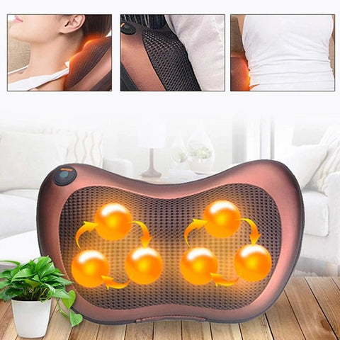 BACK & NECK MASSAGER PILLOW