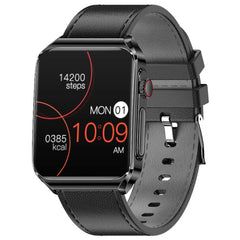 BW-HL6 Smartwatch: 1.85” AMOLED, HRV, ECG, Blood Glucose & More – Black Silicone