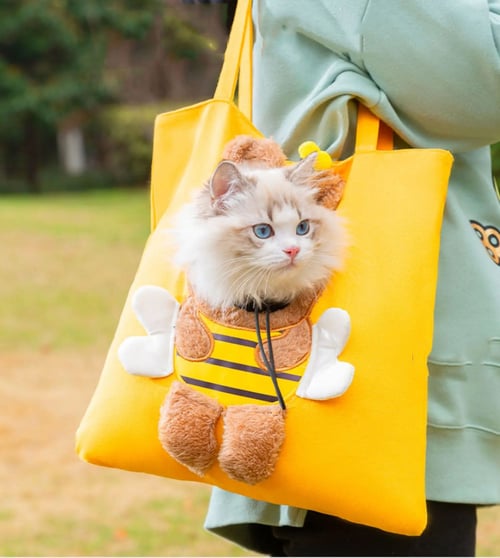 Bee Cat Carrier Bag