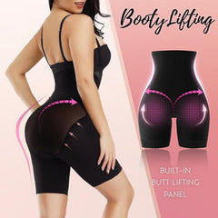 CROSS COMPRESSION ABS & BOOTY HIGH WAISTED SHAPERWEAR-BLACK