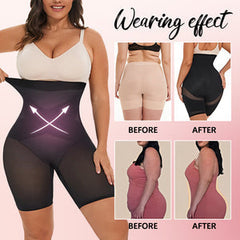 CROSS COMPRESSION ABS & BOOTY HIGH WAISTED SHAPERWEAR-BLACK