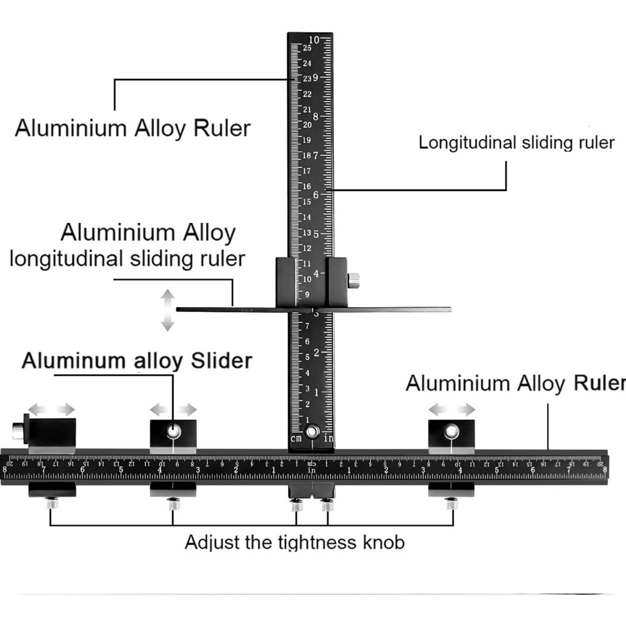 Cabinet Hardware Jig With Automatic Center Punch