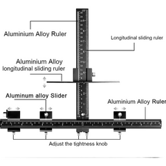 Cabinet Hardware Jig With Automatic Center Punch