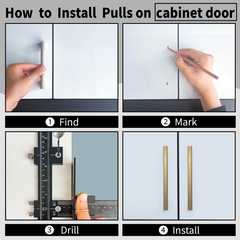 Cabinet Hardware Jig With Automatic Center Punch