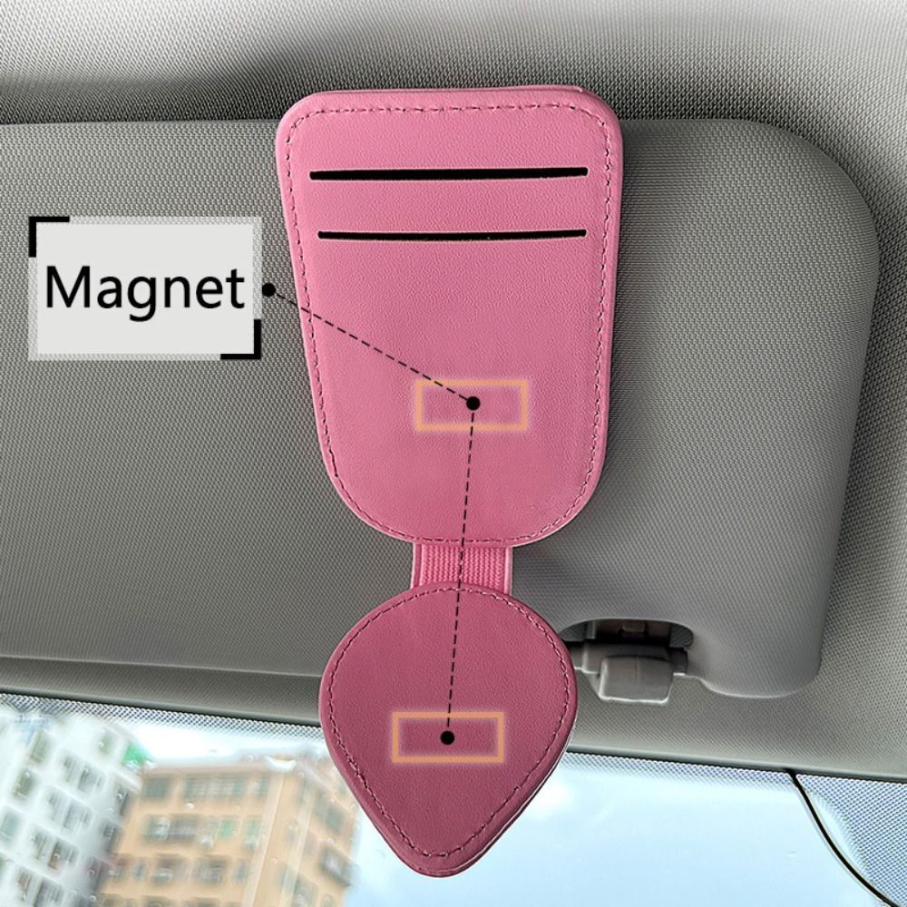 Case Ticket Card Clip Car Sunglass Holder