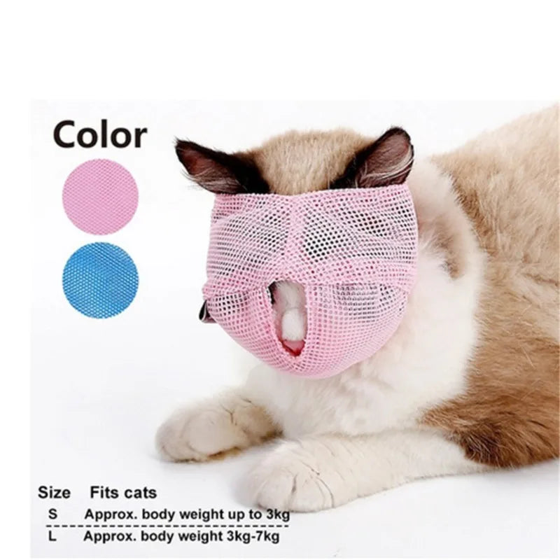 Cat Breathable Grooming Mask