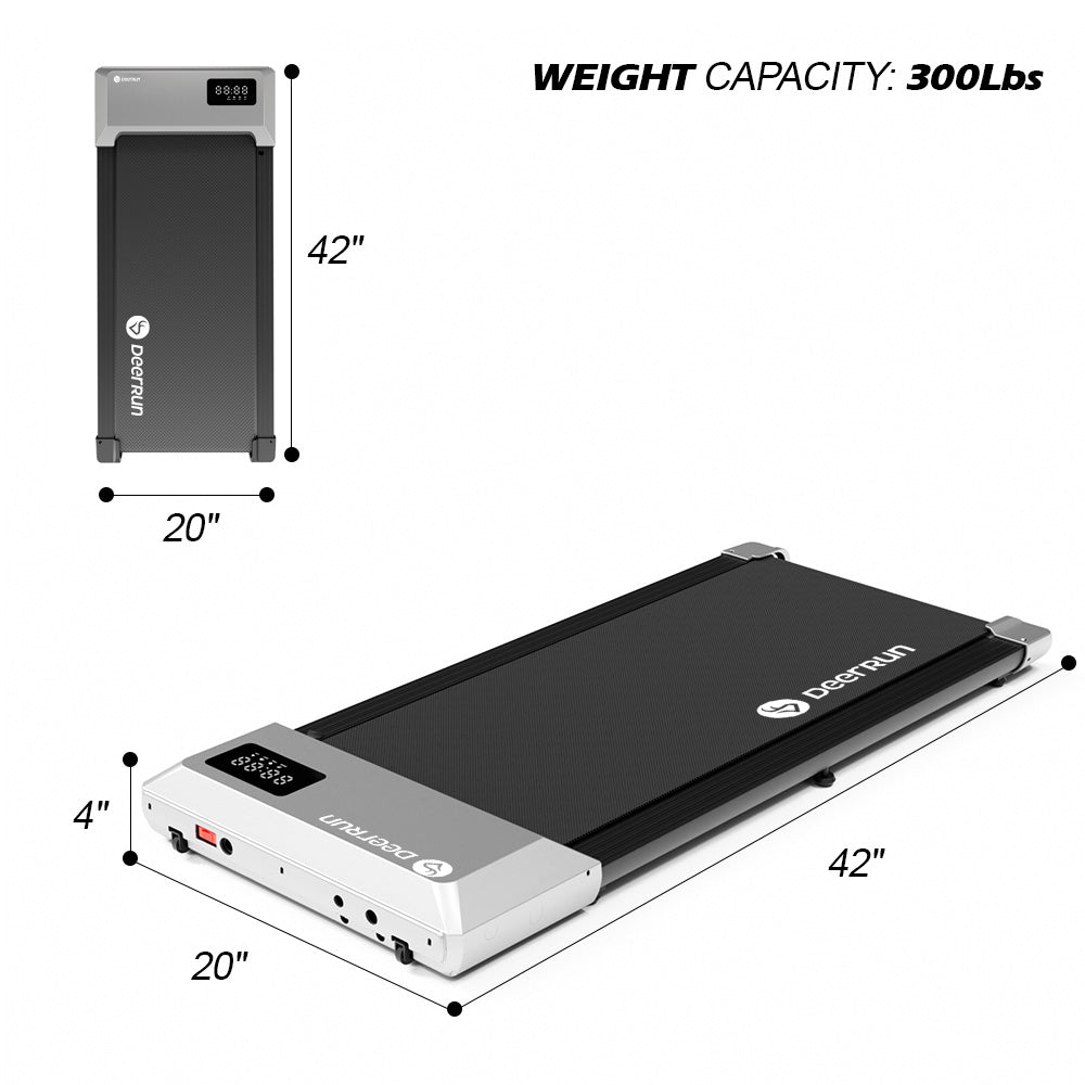 DeerRun Mini Walkingpad Treadmill with Remote Control