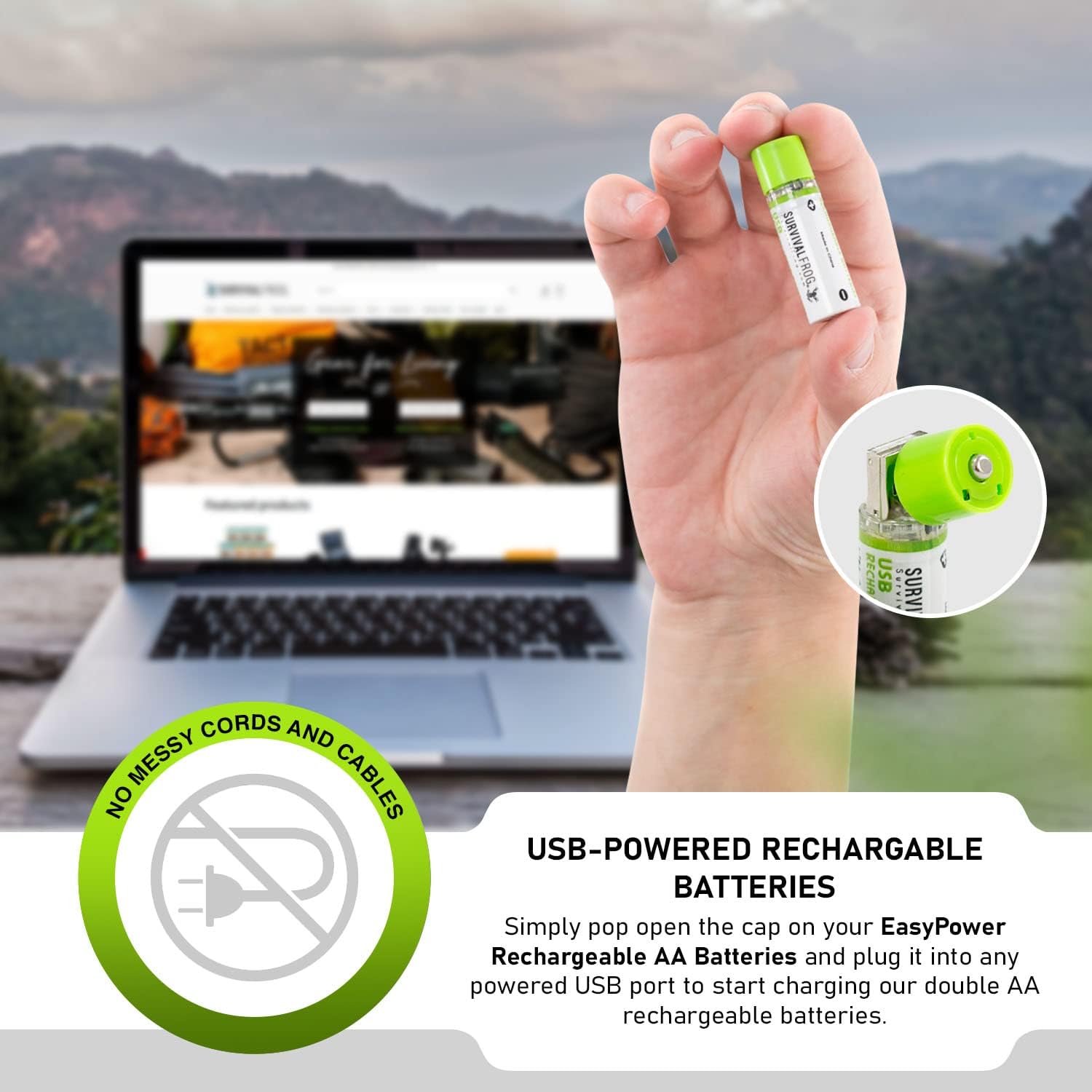 Easy Power USB AA Rechargeable Batteries