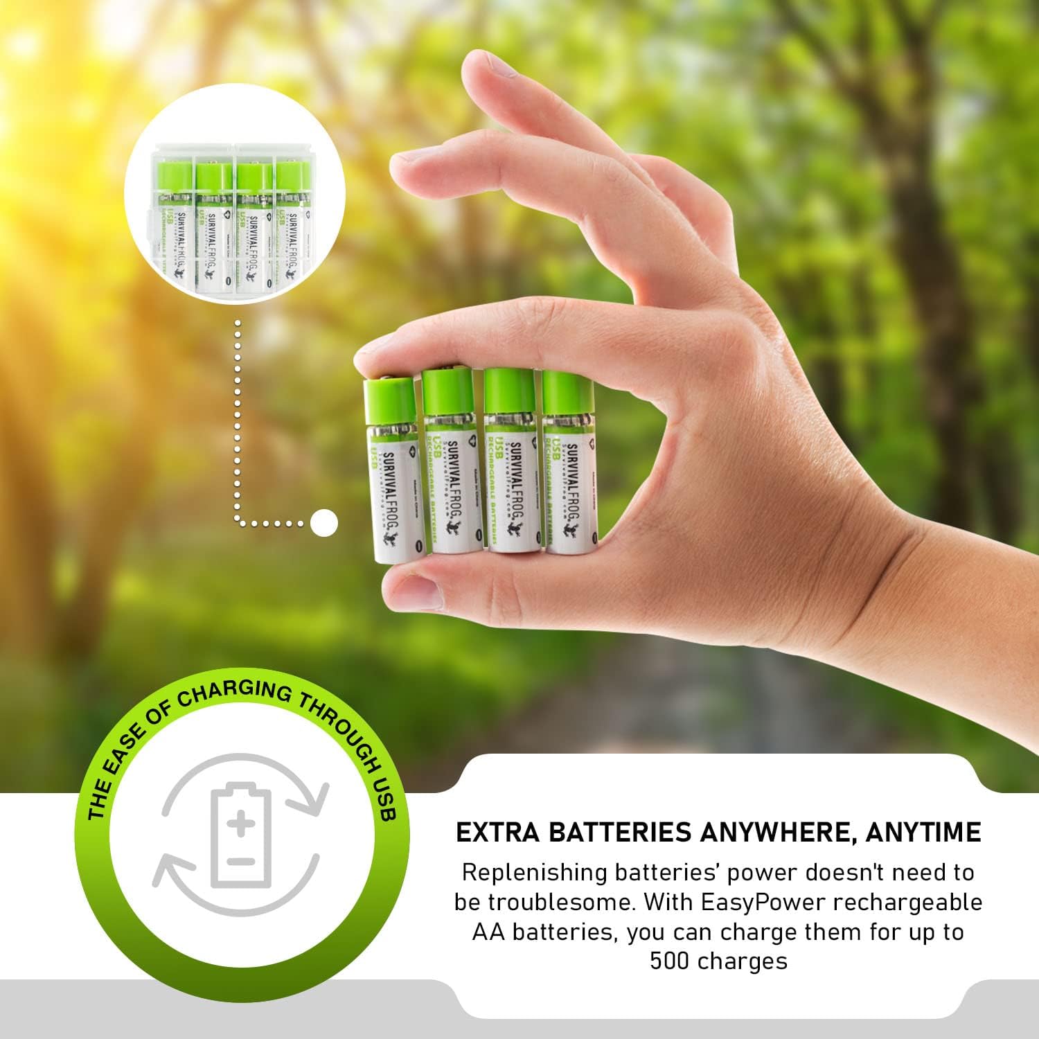 Easy Power USB AA Rechargeable Batteries