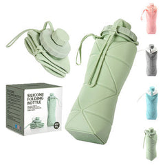 Folding Silicone Water Bottle Sports Water Bottle Outdoor