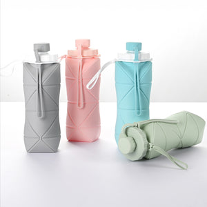 Folding Silicone Water Bottle Sports Water Bottle Outdoor