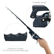 Folding Telescopic Fishing Rod with Reel and Line