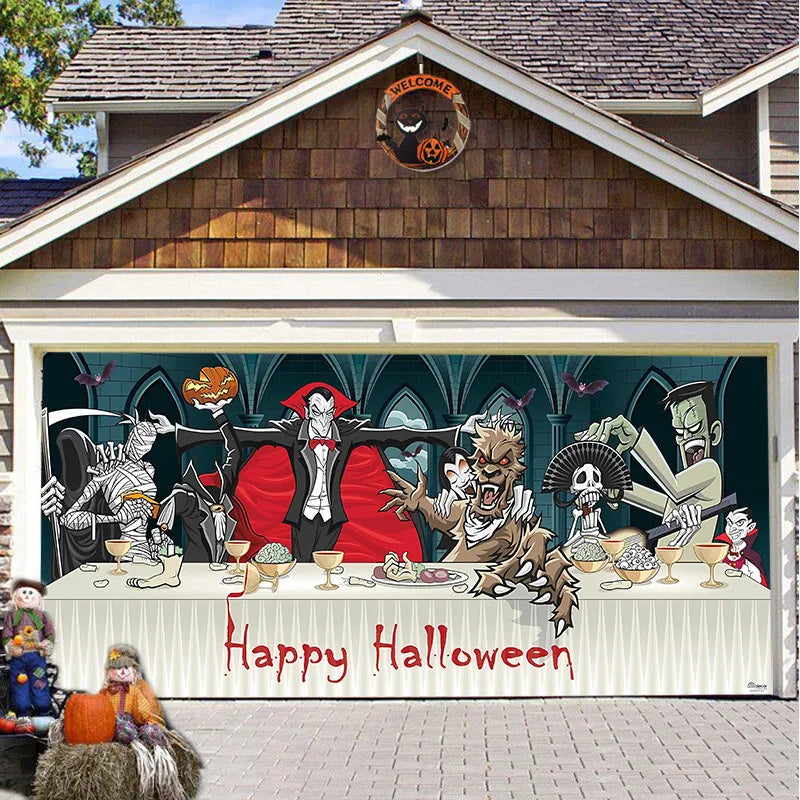 Halloween Garage Door Covers