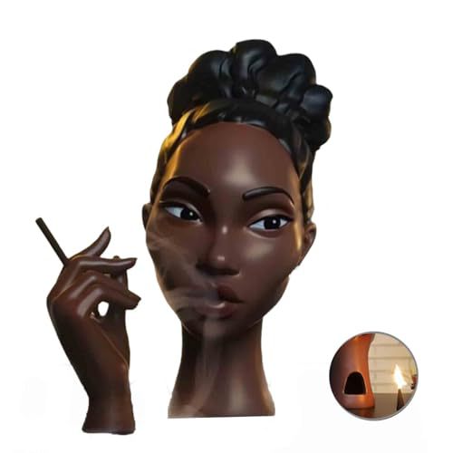 Head Incense Burner Black Woman