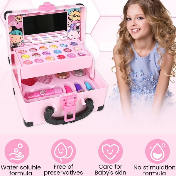 (🔥RECOMMEND 2024 BEST GIFT TO FAMILY🔥)Kids Washable Makeup Beauty Kit