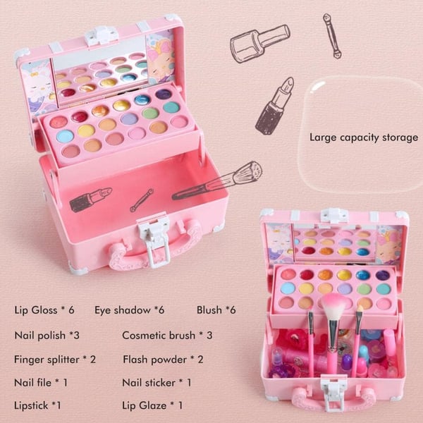 (🔥RECOMMEND 2024 BEST GIFT TO FAMILY🔥)Kids Washable Makeup Beauty Kit