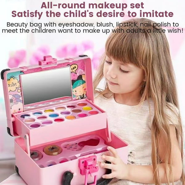 (🔥RECOMMEND 2024 BEST GIFT TO FAMILY🔥)Kids Washable Makeup Beauty Kit