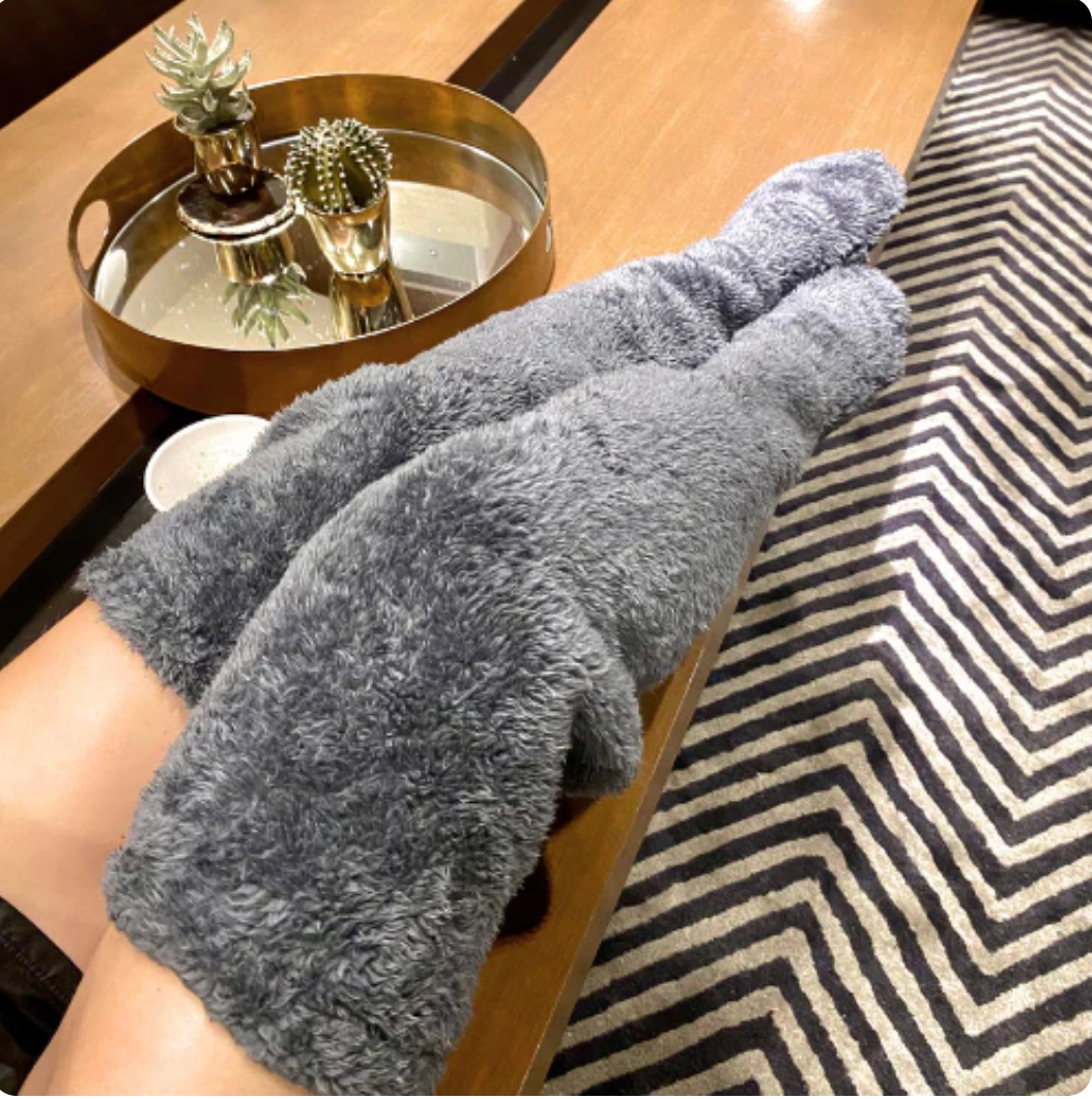 Fuzzy Legs Sock Slippers