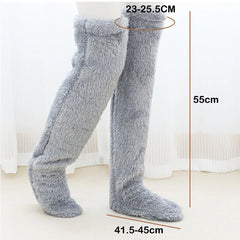 Fuzzy Legs Sock Slippers