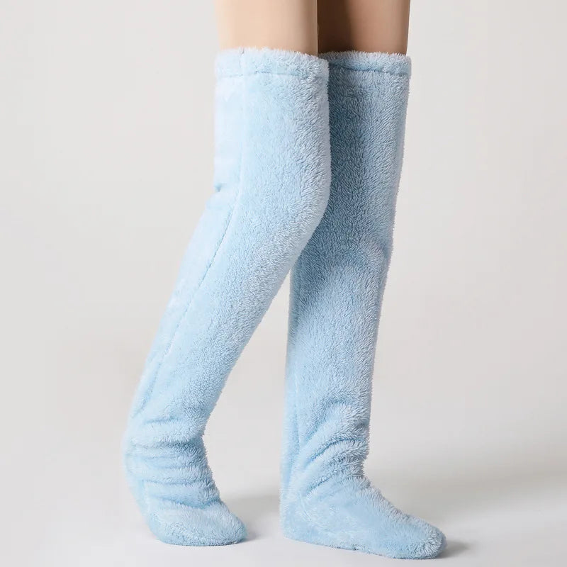 Fuzzy Legs Sock Slippers