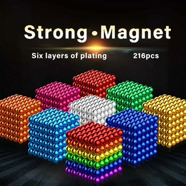 (🌲EARLY CHRISTMAS SALE - 50% OFF) 🎁Multi Colored DigitDots 216 Pcs Magnetic Balls🔥