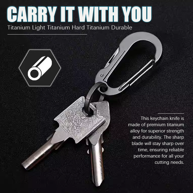 (🔥Early Christmas Sale - 50% OFF) Multifunctional Titanium Alloy Keychain