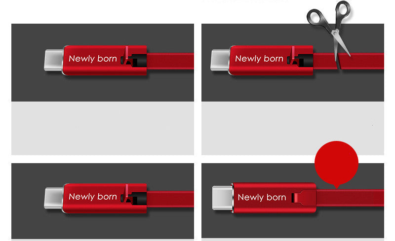 Can Cut The Regenerative Data Cable, Repairable, Suitable For Apple Android Mobile Phone Charging Cable