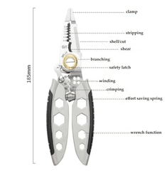 2024 New Arrival🔥Multifunctional Wire Stripper Crimper Cable Cutter Pliers