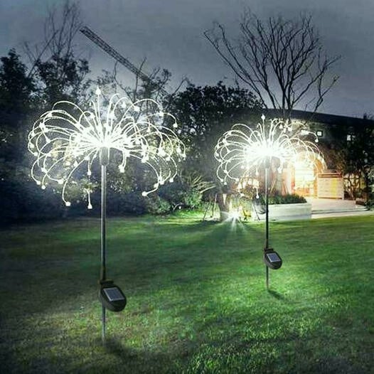 Buy Now 50% OFF Waterproof Solar Garden Fireworks Lamp