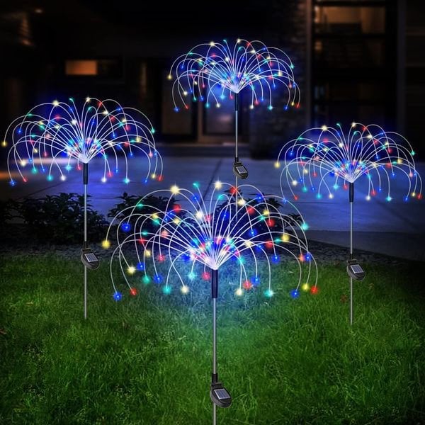 Buy Now 50% OFF Waterproof Solar Garden Fireworks Lamp