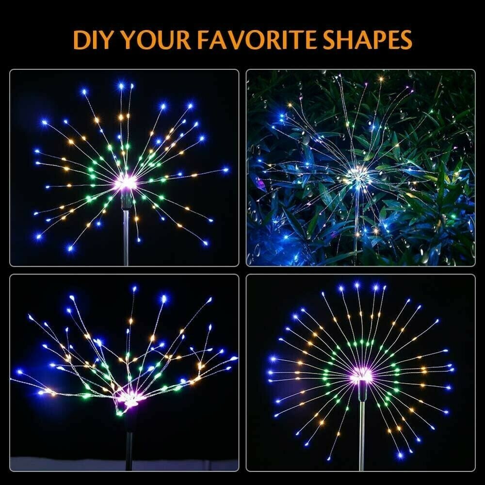 Buy Now 50% OFF Waterproof Solar Garden Fireworks Lamp